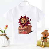 The Lion King Simba T Shirt Kids Boys Clothes White Short Sleev-TB00959-Veeddydropshipping